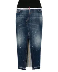 Dsquared2 Cut That Boy Jeansrock Blau