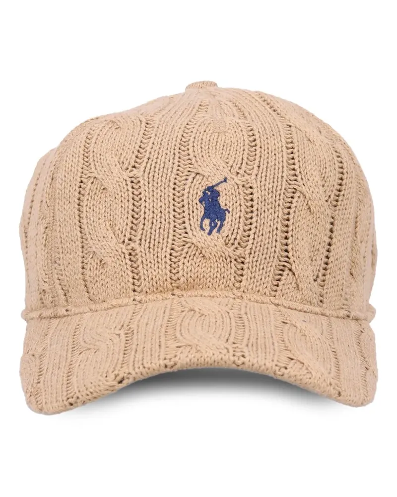 Ralph Lauren Baseballkappe mit Zopfmuster - Nude Nude