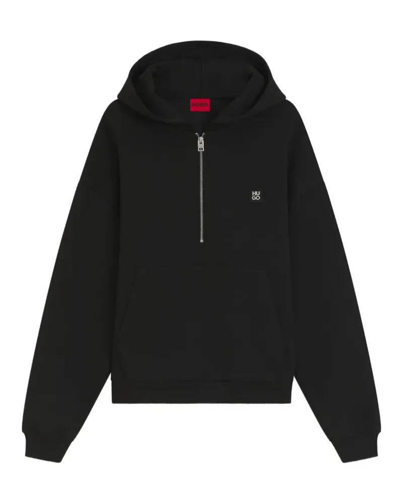HUGO BOSS Hoodie mit Reißverschluss - Schwarz Schwarz