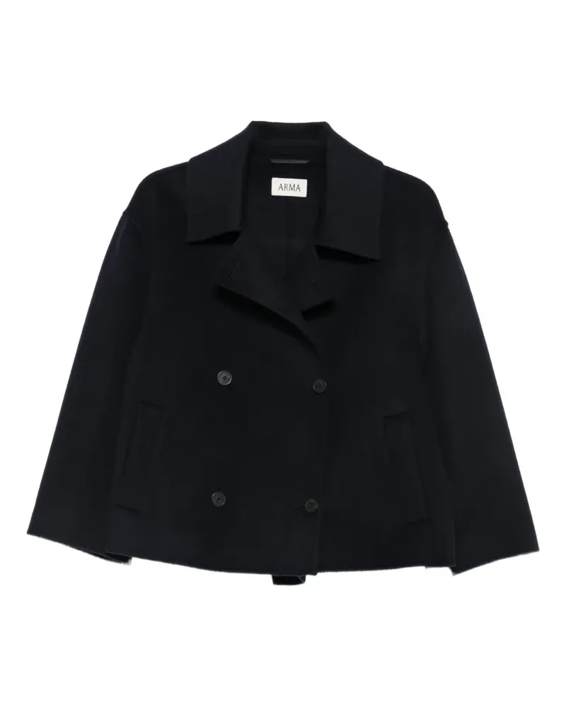 Arma Manila double-breasted wool jacket - Blau Blau