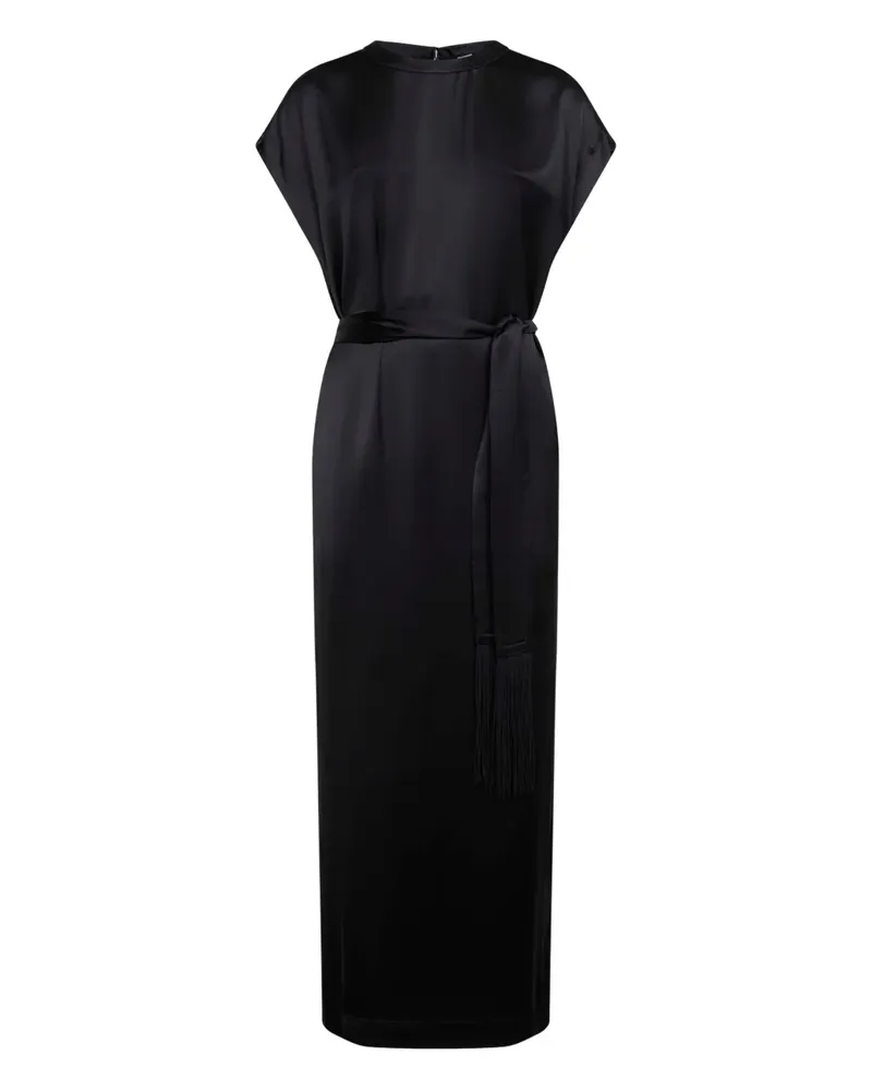 Totême belted maxi dress - Schwarz Schwarz