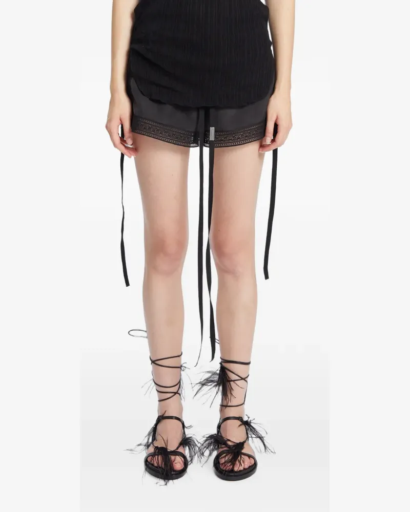 Ann Demeulemeester Sukhada Sandalen mit Federband - Schwarz Schwarz