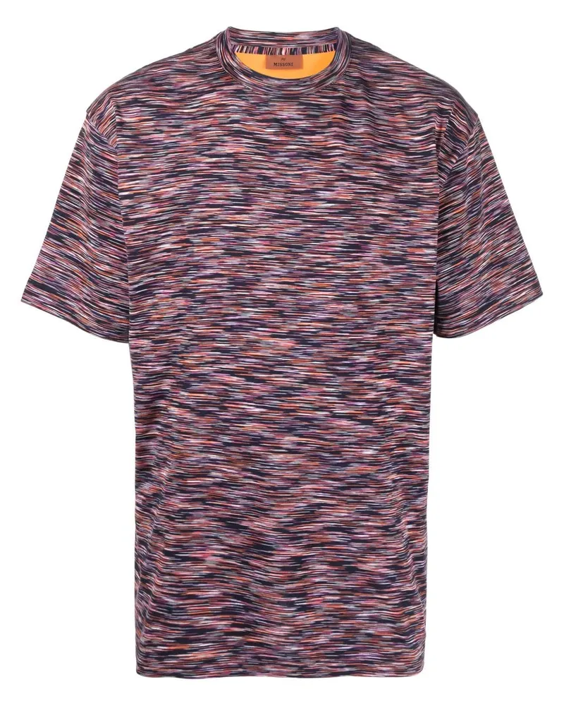 Missoni Gestreiftes T-Shirt Blau