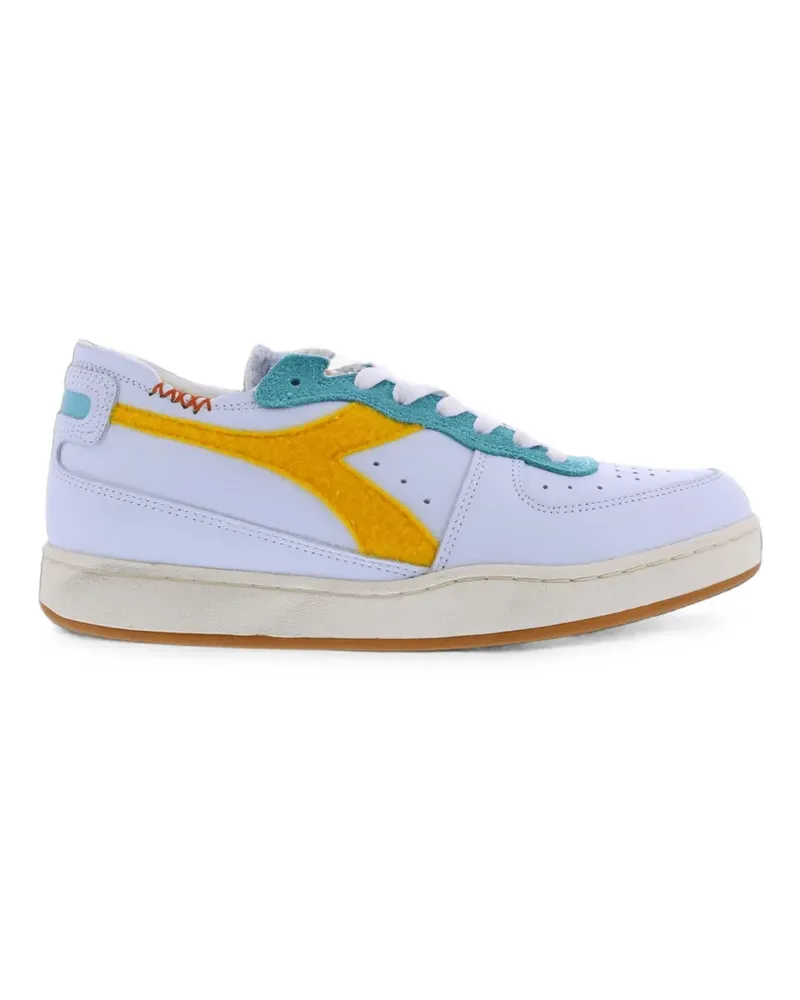 Diadora Mi Basket Row Cut Sneakers - Weiß Weiß