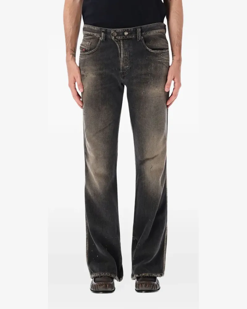 Diesel 1998 Bootcut-Jeans mit regulärer Taille - Schwarz Schwarz