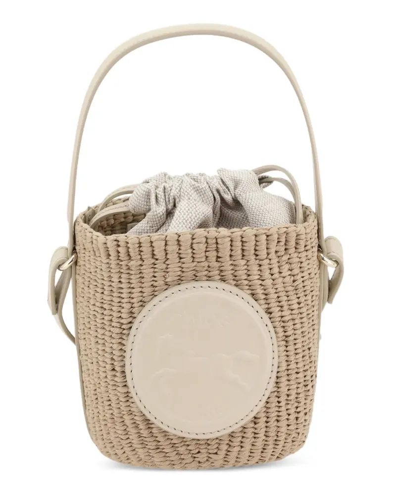 Chloé Mini Horse Medal Beuteltasche - Nude Nude