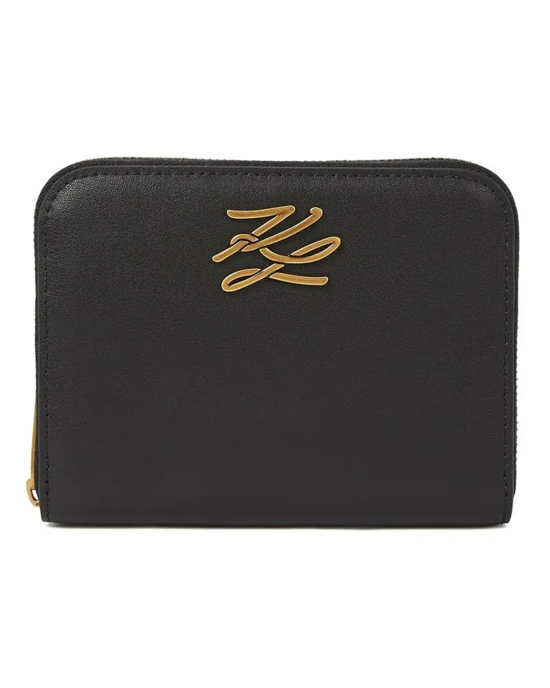 Karl Lagerfeld Mittelgroßes K/Autograph Portemonnaie in Geschenkbox - Schwarz Schwarz