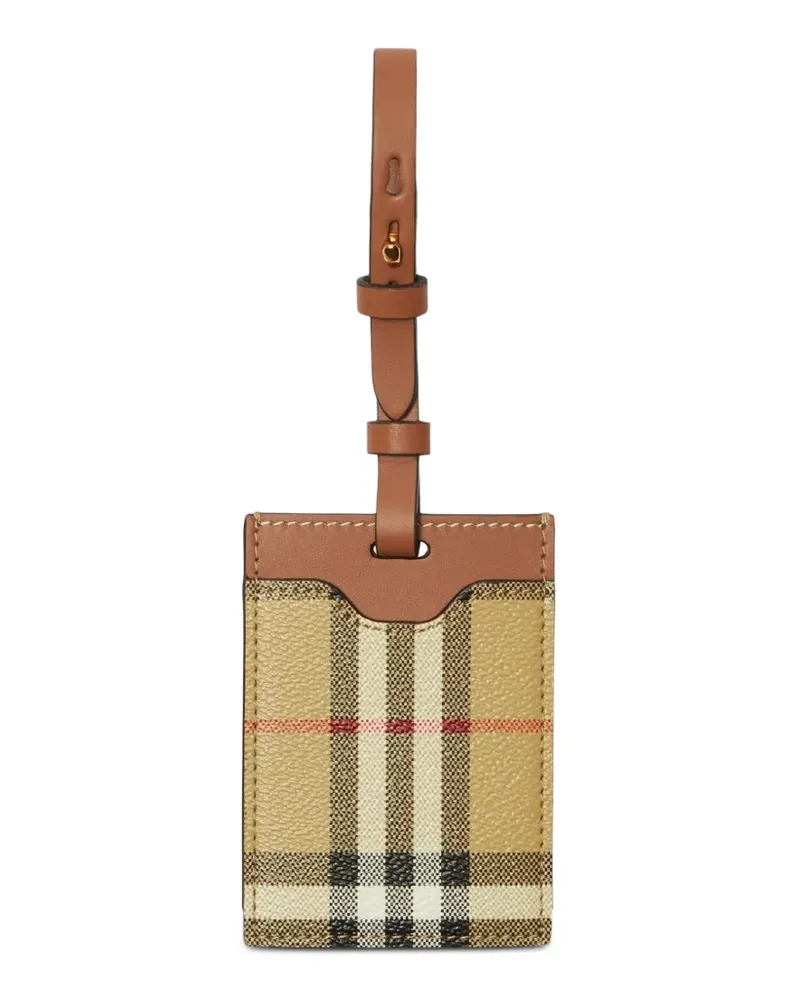 Burberry Check Gepäckanhänger - Nude Nude