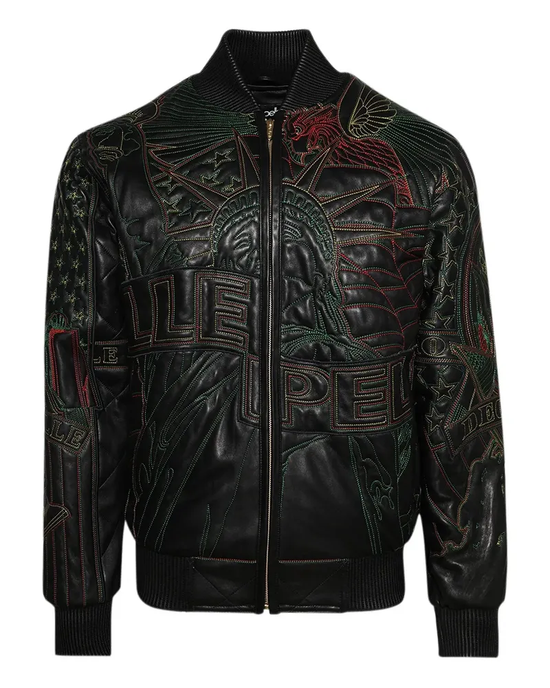 WHO DECIDES WAR x PP Monument Bomberjacke - Schwarz Schwarz
