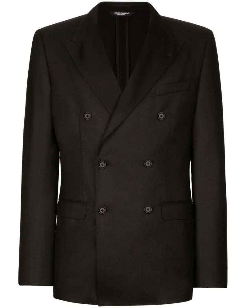 Dolce & Gabbana Doppelreihiges Sakko - Schwarz Schwarz