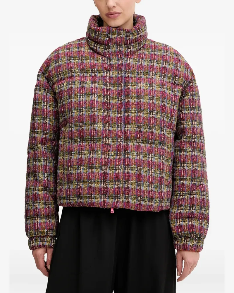 EA7 plaid puffer jacket - Violett Violett