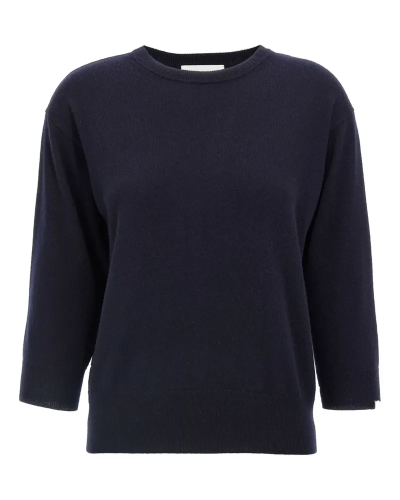 extreme cashmere N.398 Pullover mit Dreiviertelärmeln - Blau Blau