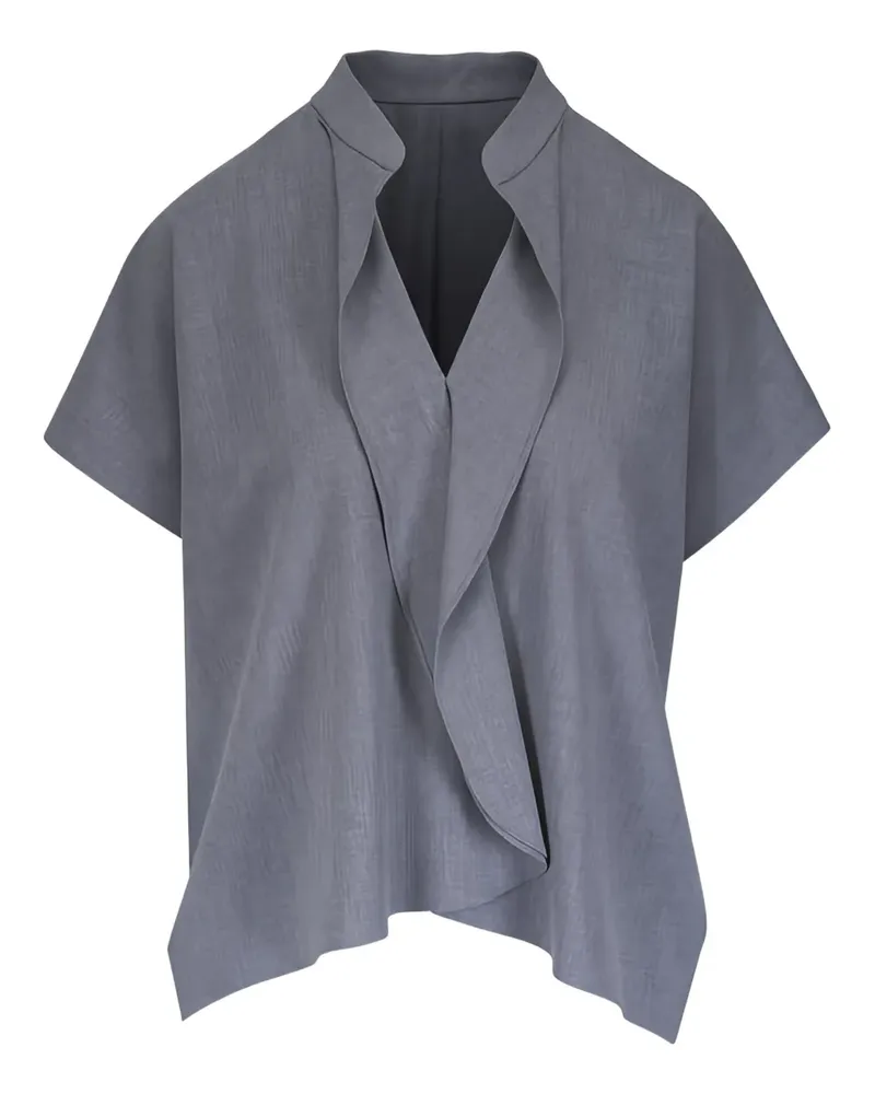 Zero + Maria Cornejo draped top - Grau Grau