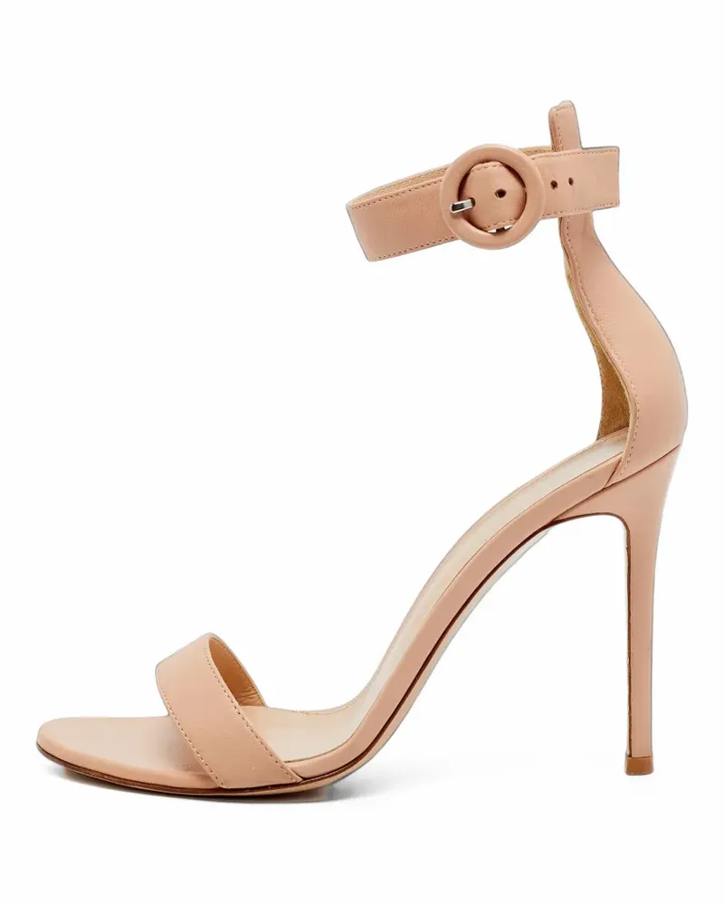 Gianvito Rossi Portofino Sandalen mit Knöchelriemen - Nude Nude