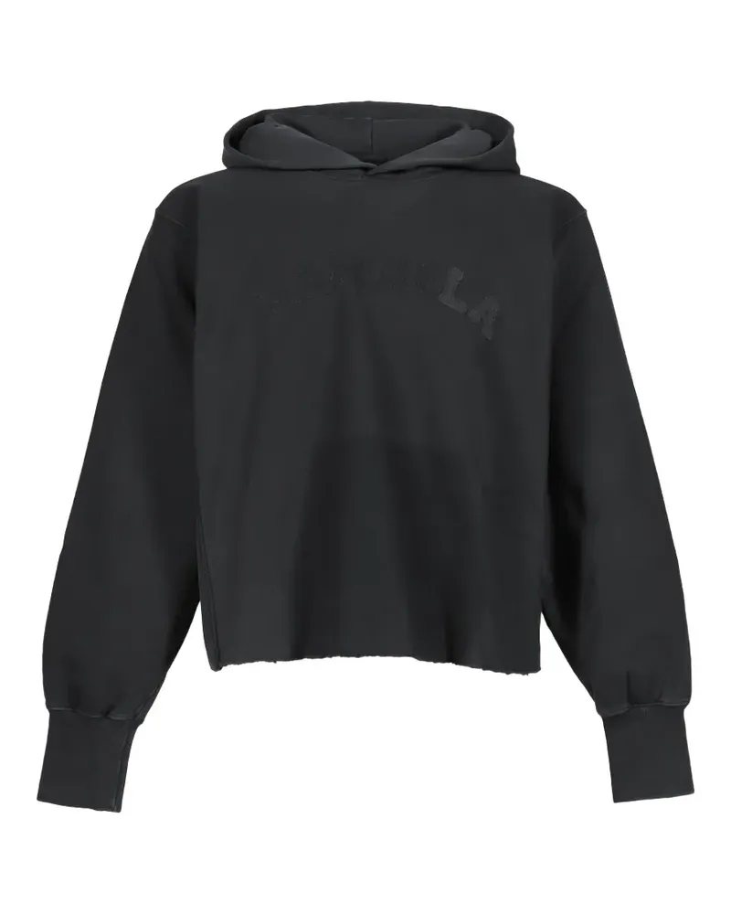 Maison Margiela Hoodie mit Logo-Patch - Schwarz Schwarz