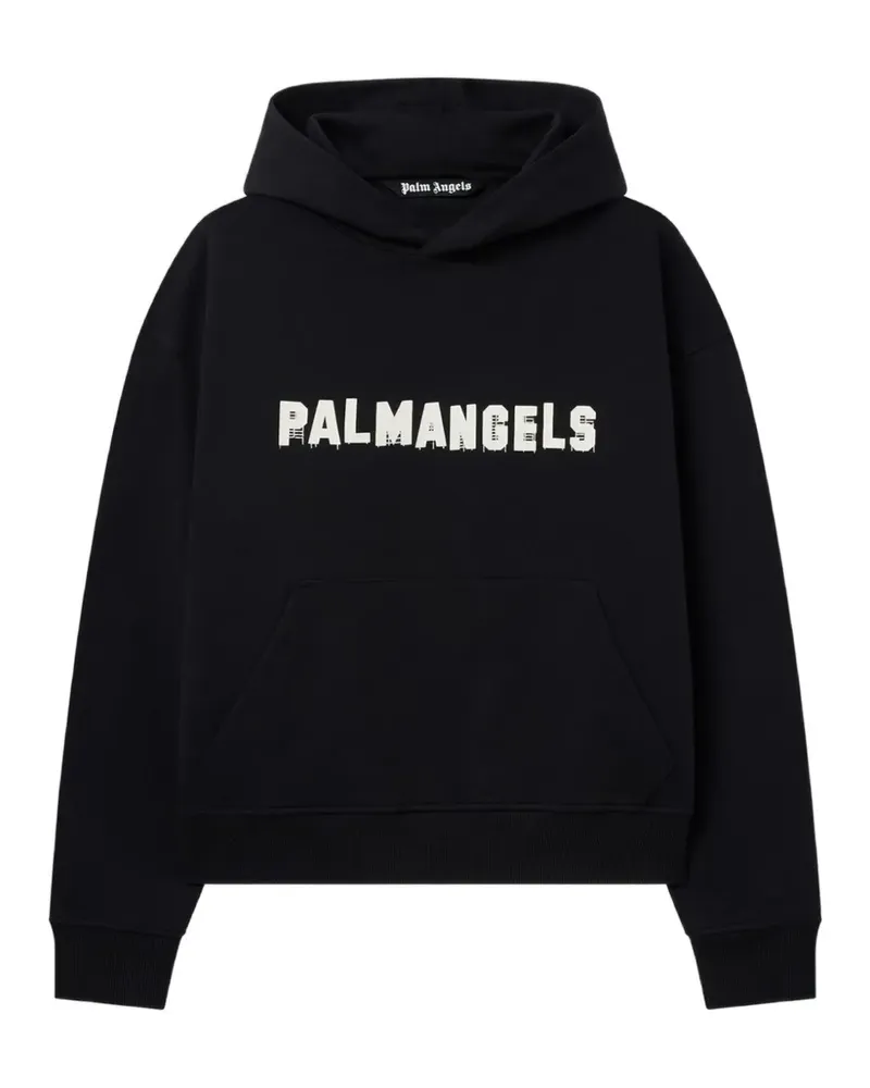 Palm Angels Hoodie mit Logo-Print - Schwarz Schwarz