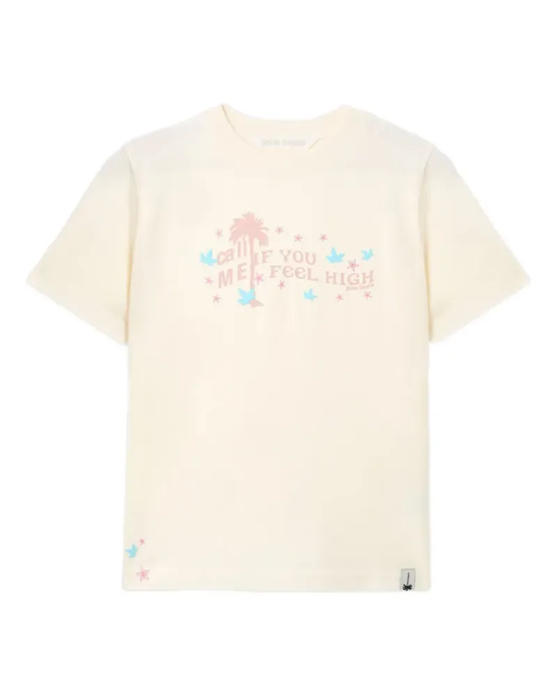 Palm Angels Feel High regular T-Shirt - Nude Nude