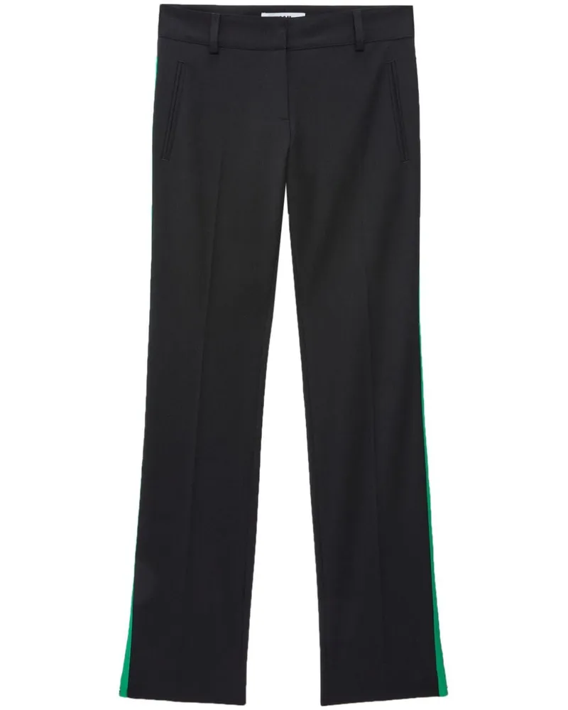 MSGM Gerade Hose mit Reißverschluss - Schwarz Schwarz