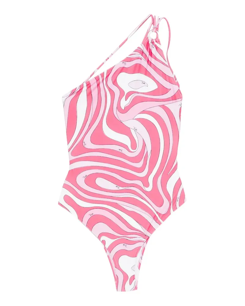 Emilio Pucci Asymmetrischer Badeanzug - Rosa Rosa