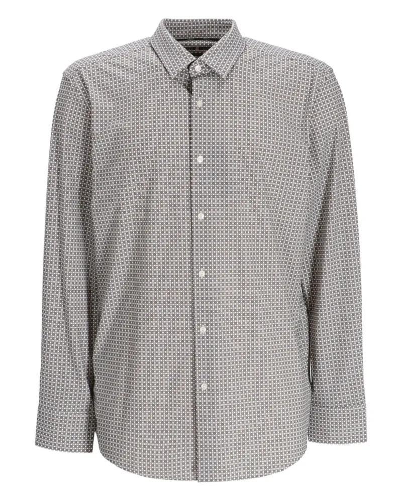 HUGO BOSS Gemustertes Hemd - Grau Grau