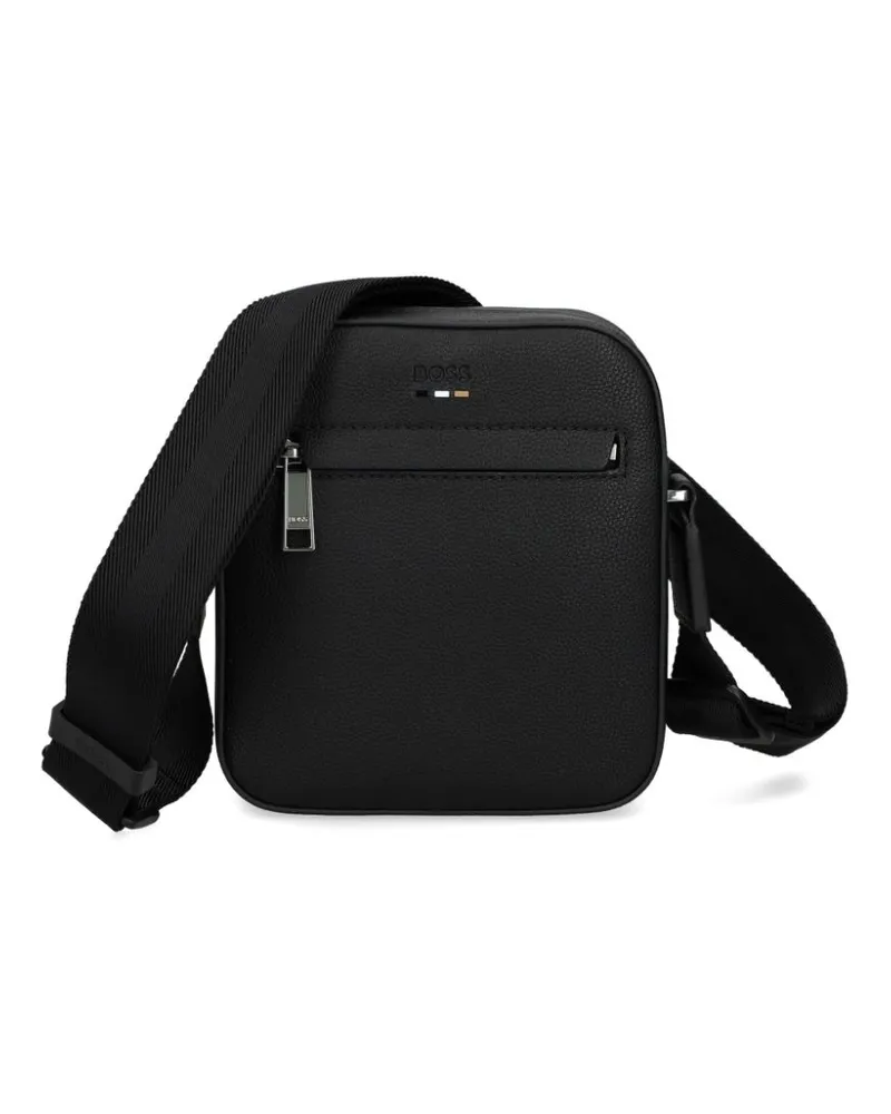 HUGO BOSS Kuriertasche mit Logo-Prägung - Schwarz Schwarz