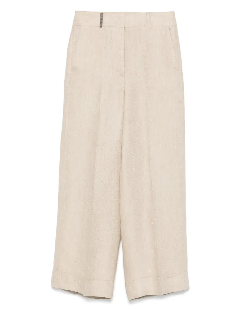 Peserico Hose mit geradem Bein - Nude Nude