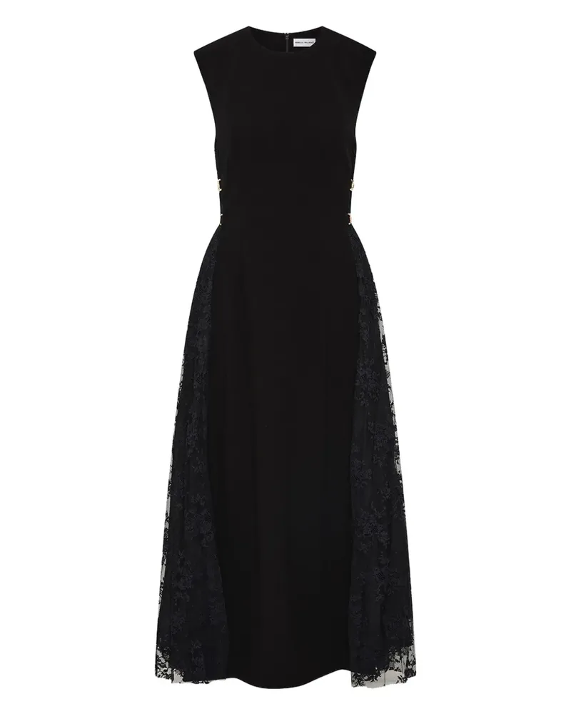 Rebecca Vallance Milena Midikleid aus Spitze - Schwarz Schwarz