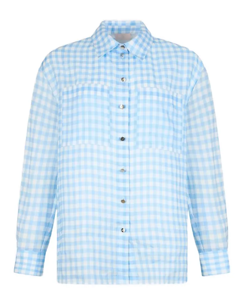 Liu Jo gingham-check shirt - Blau Blau