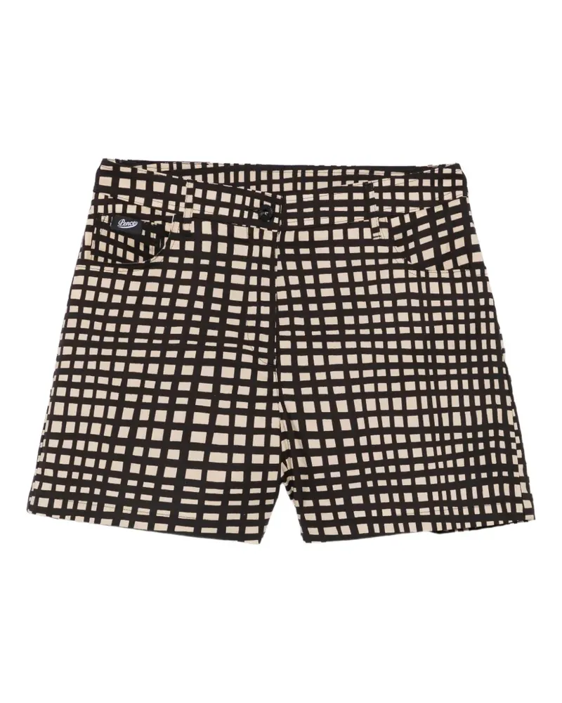 PENCE Luna vichy-pattern shorts - Nude Nude