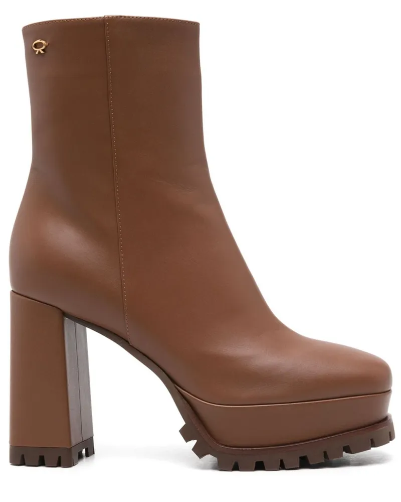 Gianvito Rossi Harlem Stiefel 70mm - Braun Braun