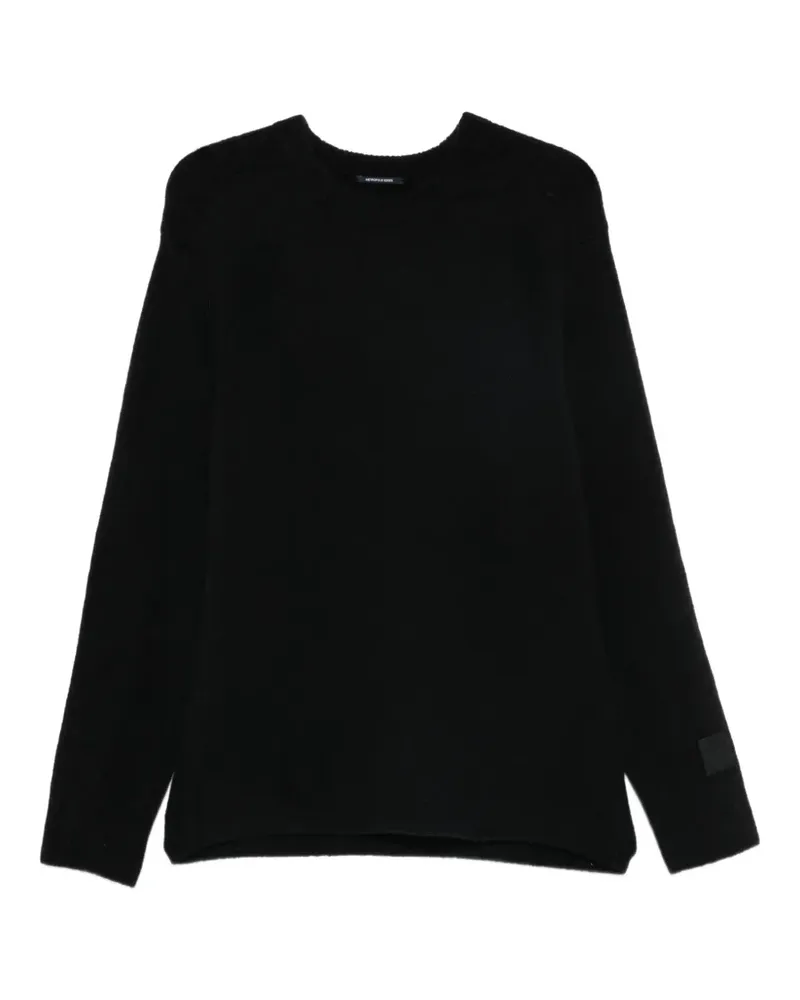 C.P. Company Pullover mit Logo-Patch - Schwarz Schwarz