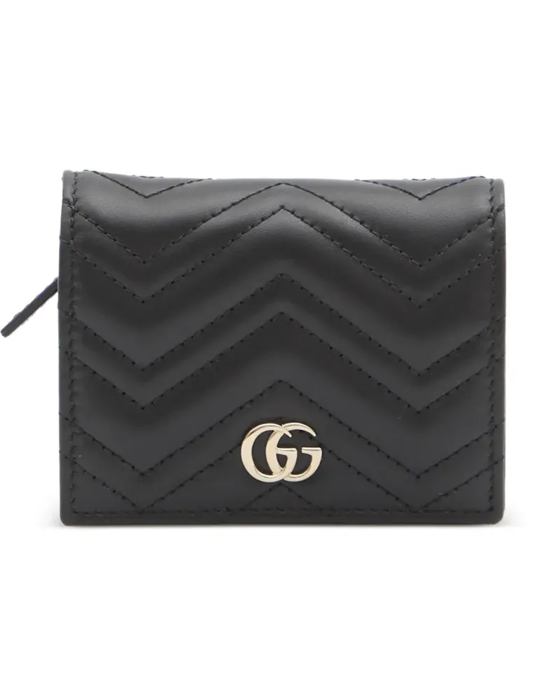 Gucci GG Marmont Portemonnaie mit Zickzackmuster - Schwarz Schwarz