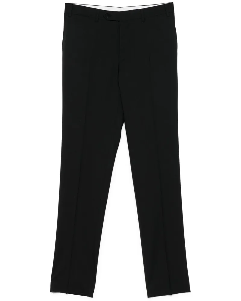Canali Klassische Hose - Schwarz Schwarz