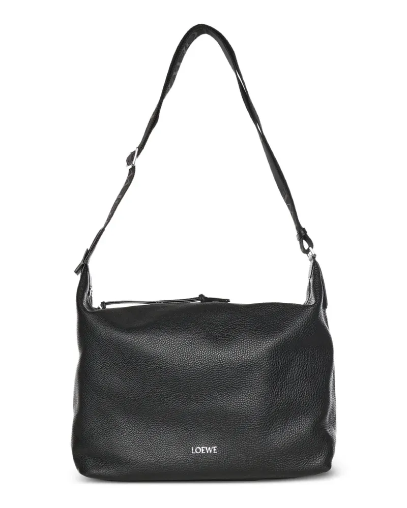 Loewe Cubi logo-strap messenger bag - Schwarz Schwarz