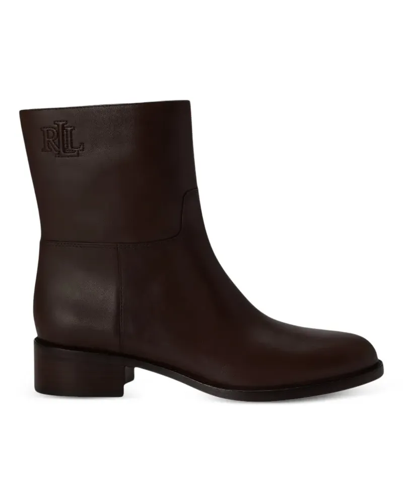 Ralph Lauren Kyle Stiefeletten aus Leder mit Logo-Prägung - Braun Braun