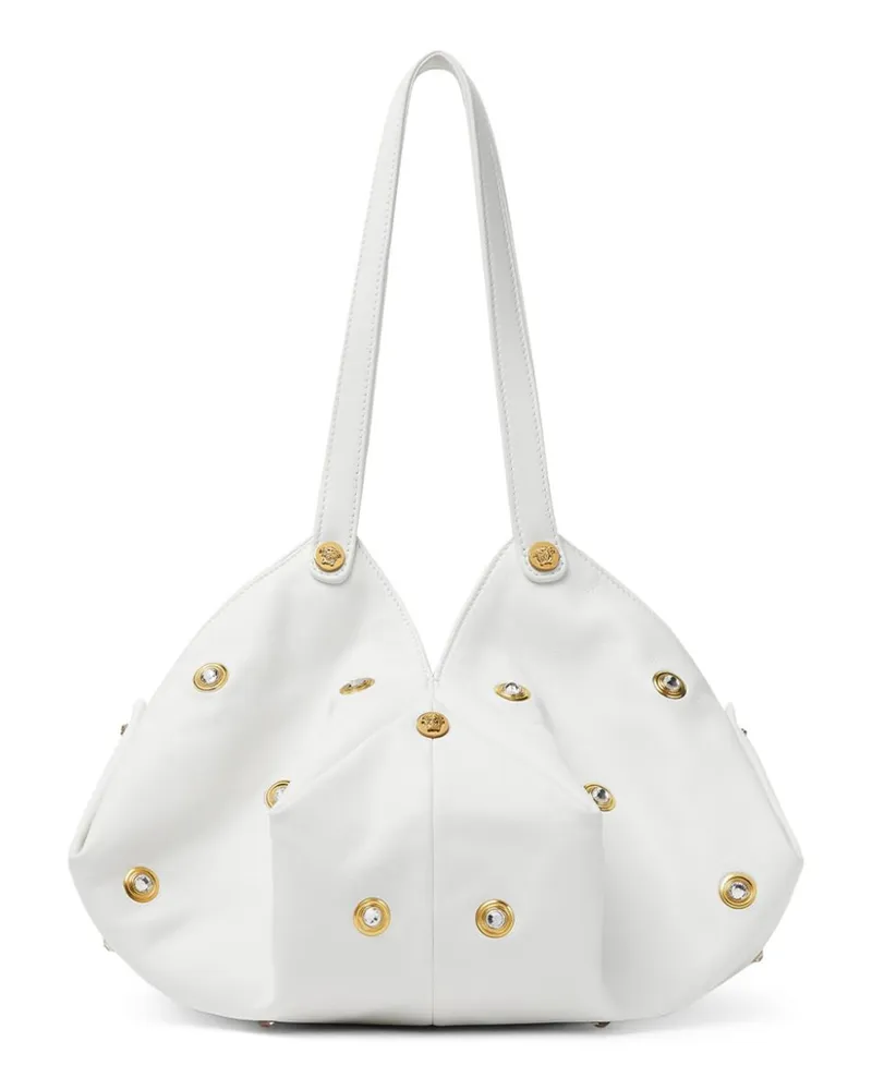 Versace Protea' Schultertasche - Weiß Weiß