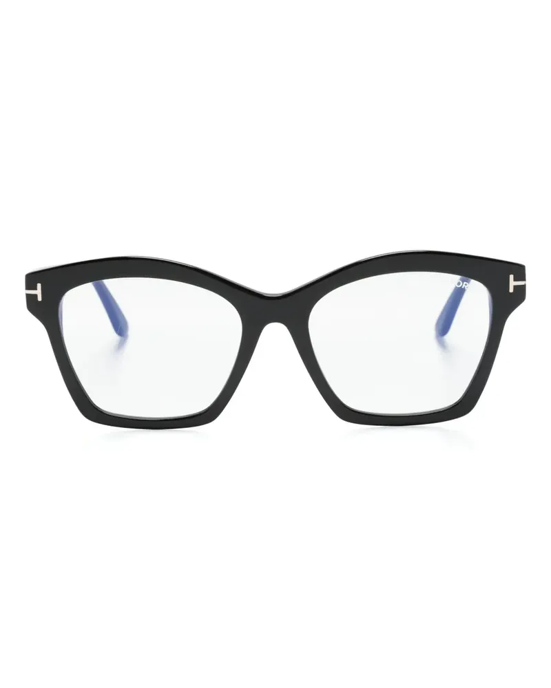 Tom Ford Brille mit Butterfly-Gestell - Schwarz Schwarz