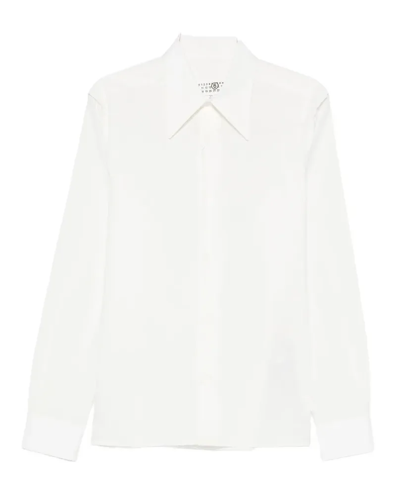 Maison Margiela raw-edge layered-detail shirt - Weiß Weiß