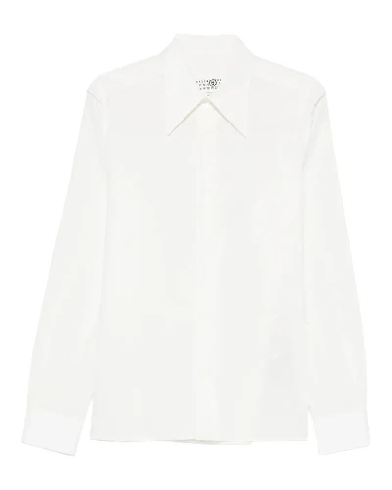Maison Margiela raw-edge layered-detail shirt - Weiß Weiß