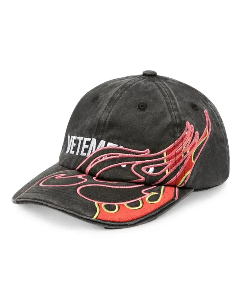 VETEMENTS Baseballkappe mit Logo - Schwarz Schwarz