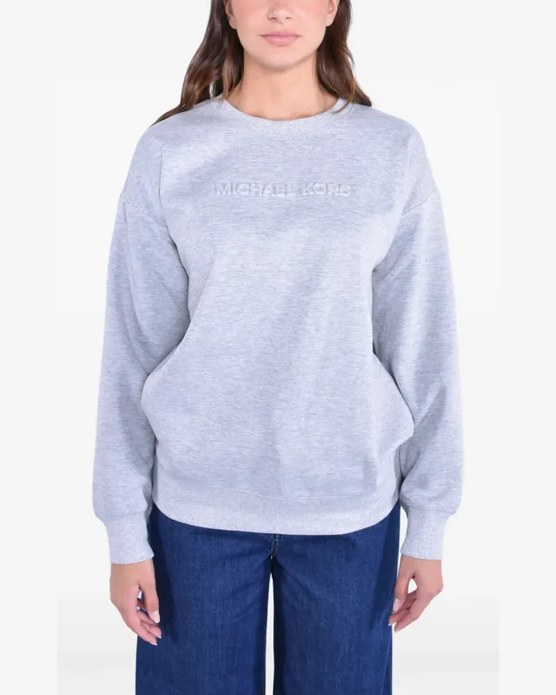 Michael Kors Sweatshirt mit Logo-Prägung - Grau Grau