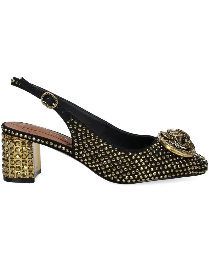 Kurt Geiger Chelsea Slingback-Pumps mit Kristallen 60mm - Schwarz Schwarz