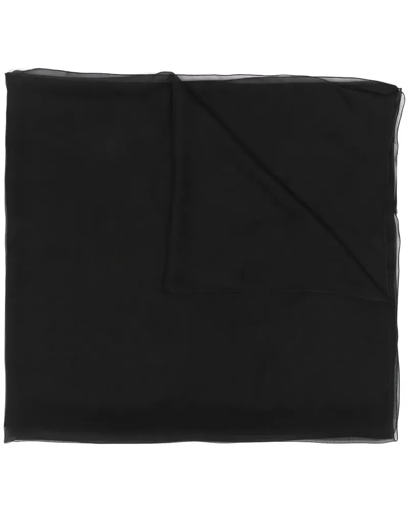 Alberta Ferretti Schal aus Seide - Schwarz Schwarz