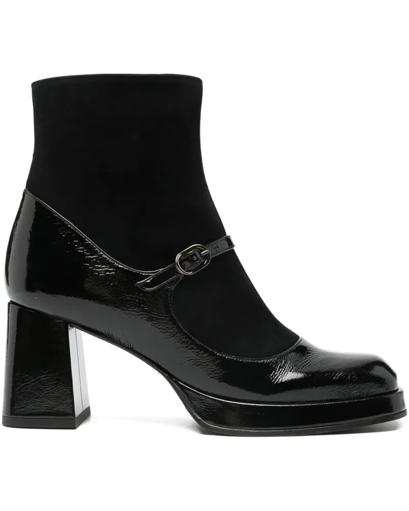 Chie Mihara Kabry Stiefeletten aus Lackleder - Schwarz Schwarz