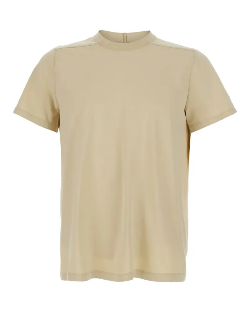 Rick Owens crew-neck stitched T-shirt - Nude Nude