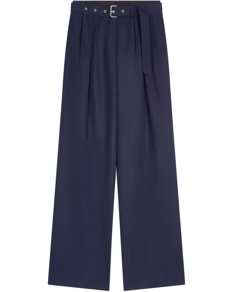 Dries van Noten Hose mit Bundfalten - Blau Blau