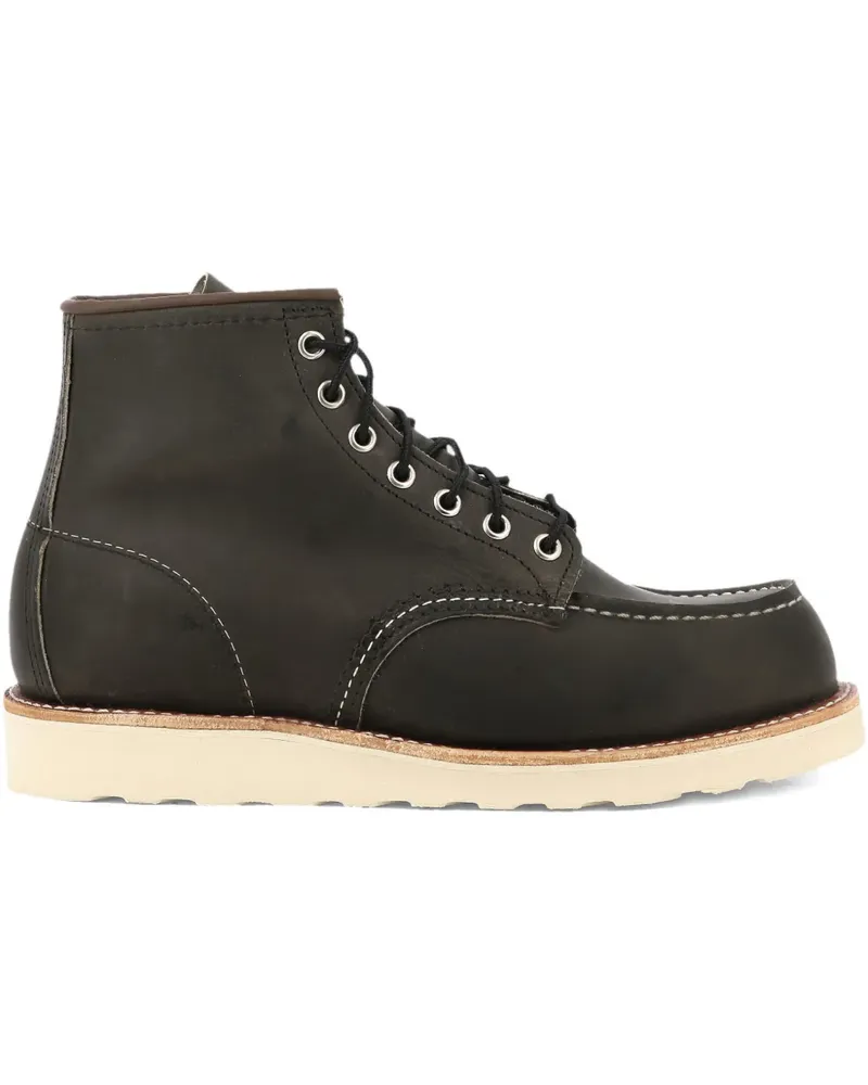 Red Wing Shoes Schnürstiefel mit Moc-Toe - Schwarz Schwarz