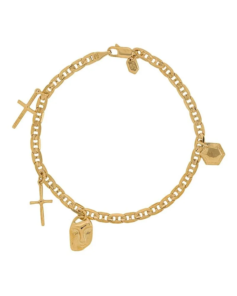 Maria Black Friend Charm' Armband Gold