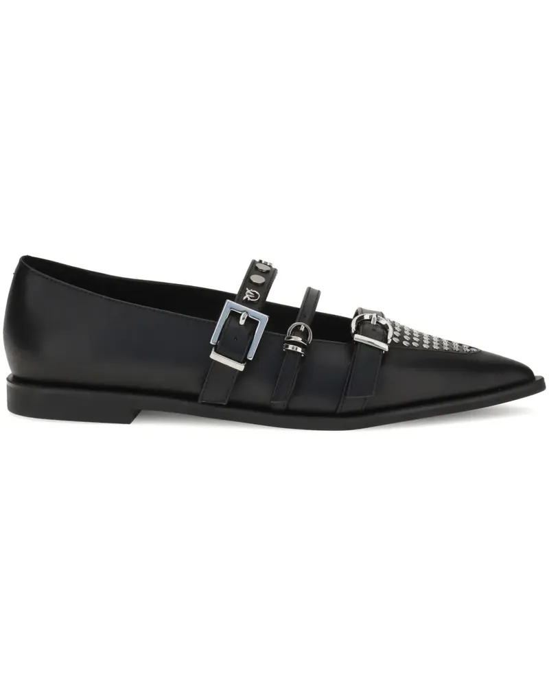 Pinko Ballerinas mit spitzer Kappe - Schwarz Schwarz