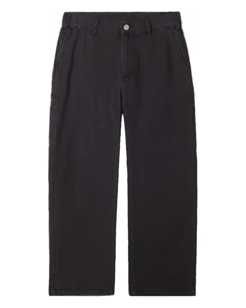 Obey faded-wash trousers - Schwarz Schwarz